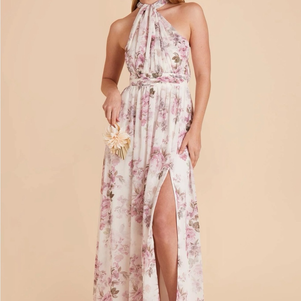 Birdy Grey Grace Convertible Dusty Pink Peonies Bridesmaid Dress